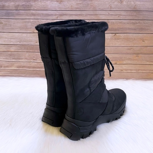 Timberland Women’s Jenness Falls Pull On Waterproof Insulated Black Boots - Picture 2 of 8